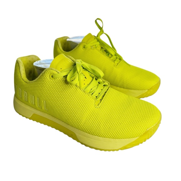 NOBULL Men’s Neon Trainer Sneaker in Neon Lime Men’s 10.5 Yellow Green Lifting - Picture 3 of 12